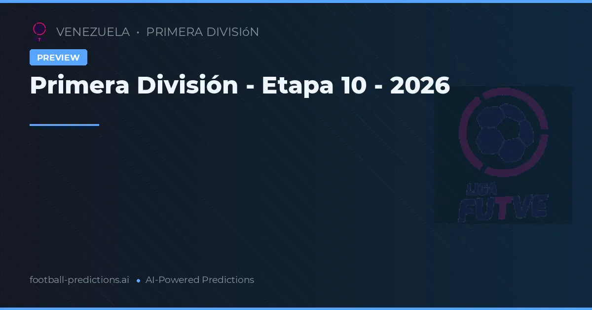 Primera División - Etapa 10 - 2026