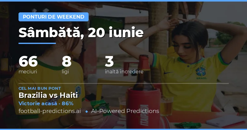Weekendul 20-21 iunie: 66 de meciuri în opt competiții active