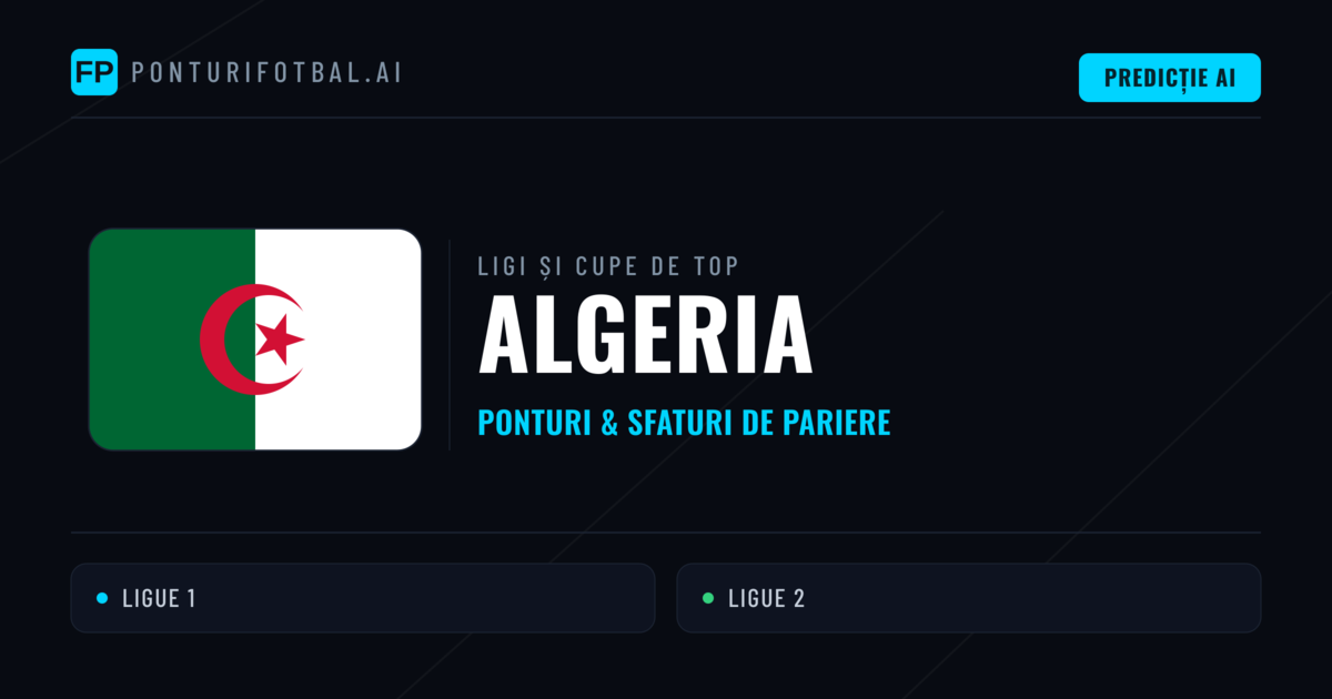 Algeria Ponturi și sfaturi de pariuri