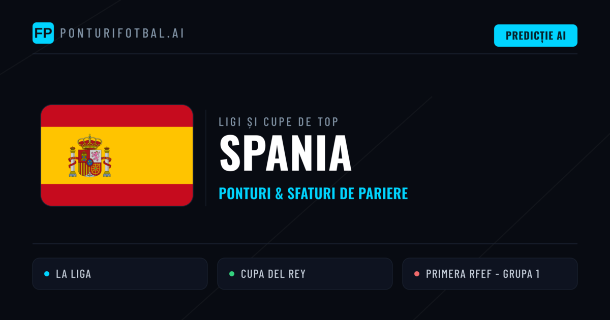 Spania Ponturi și sfaturi de pariuri