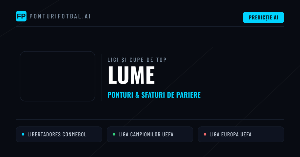 Lume Ponturi și sfaturi de pariuri