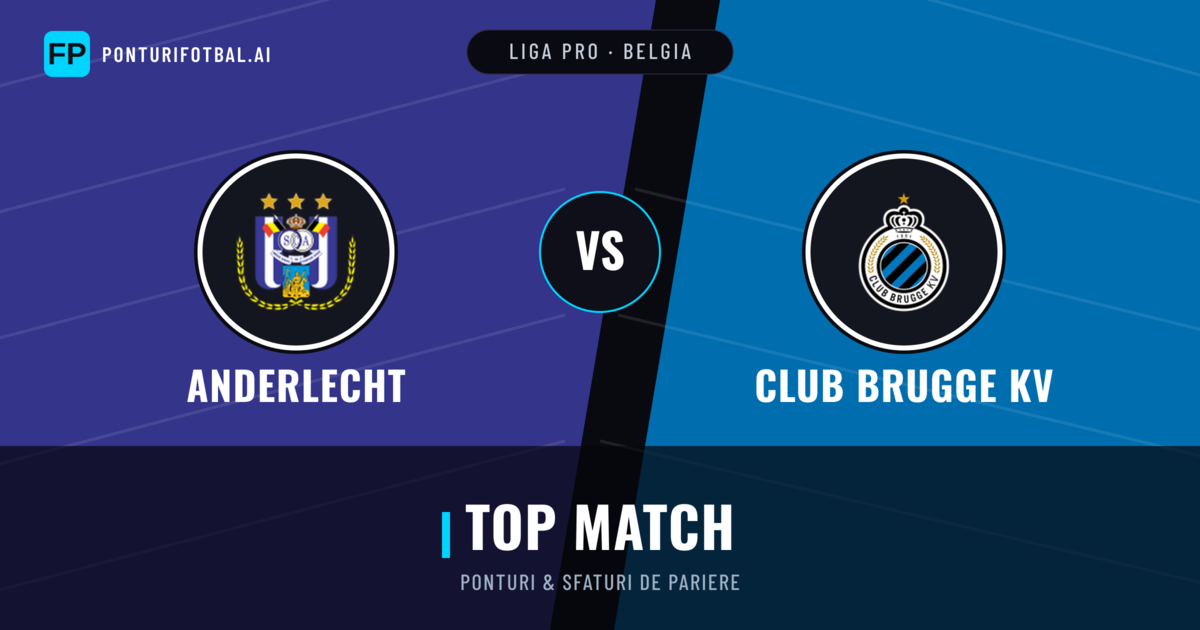 Anderlecht vs Club Brugge KV Ponturi și statistici