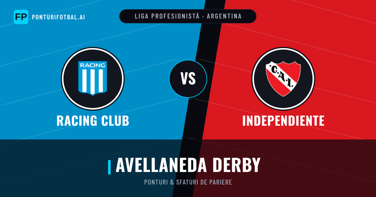 Racing Club vs Independiente Ponturi și statistici