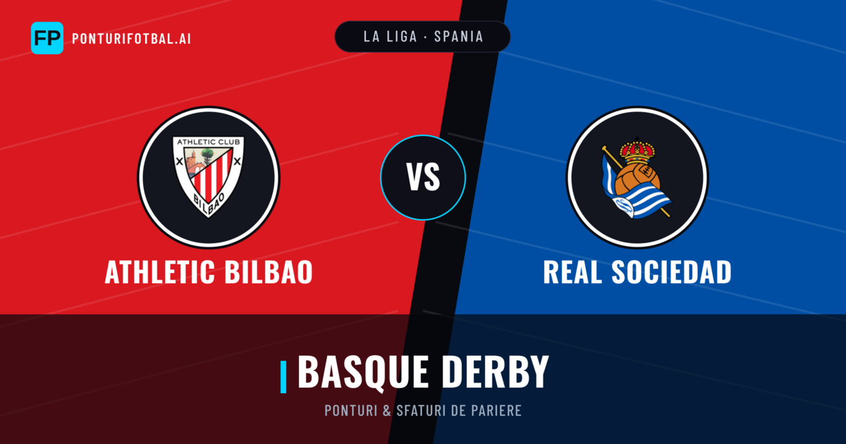 Athletic Bilbao vs Real Sociedad Ponturi și statistici