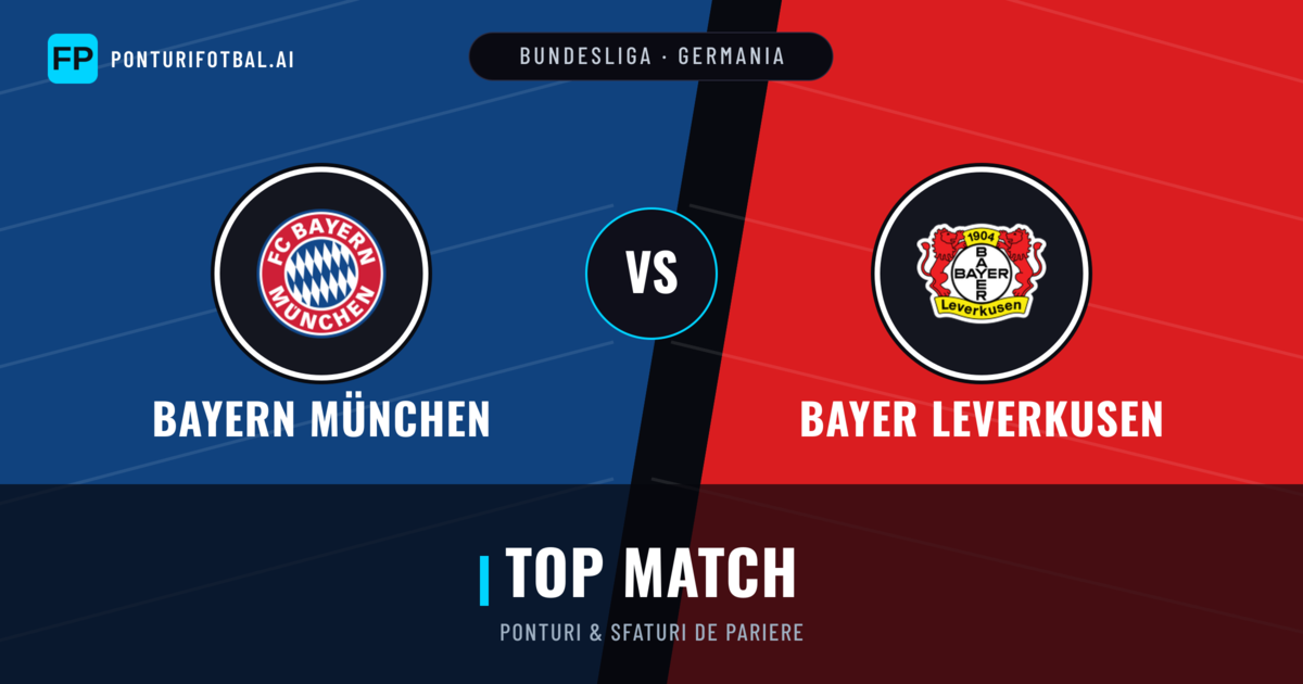 Bayern München vs Bayer Leverkusen Ponturi și statistici