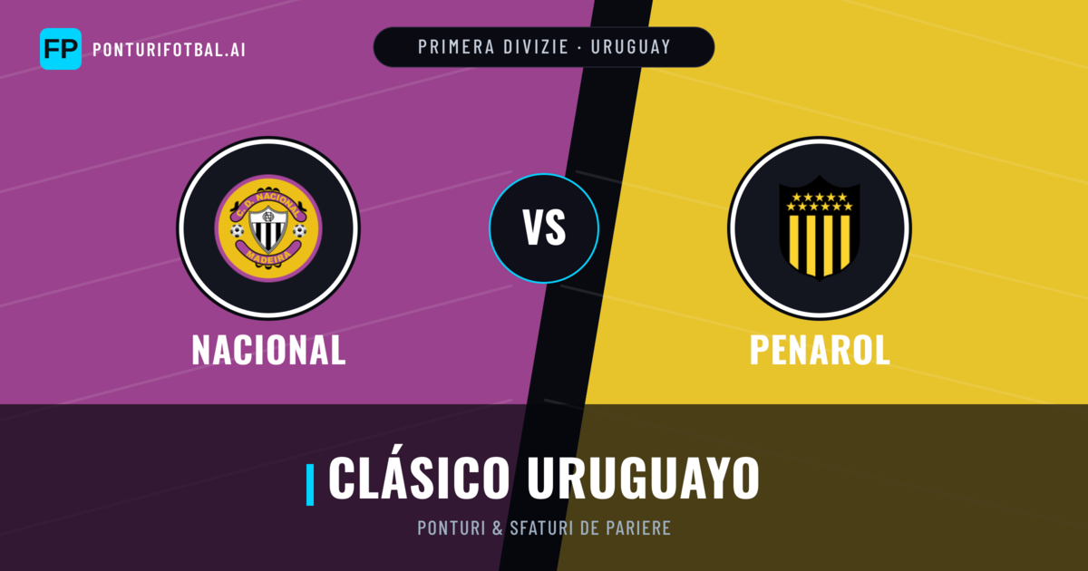 Nacional vs Penarol Ponturi și statistici