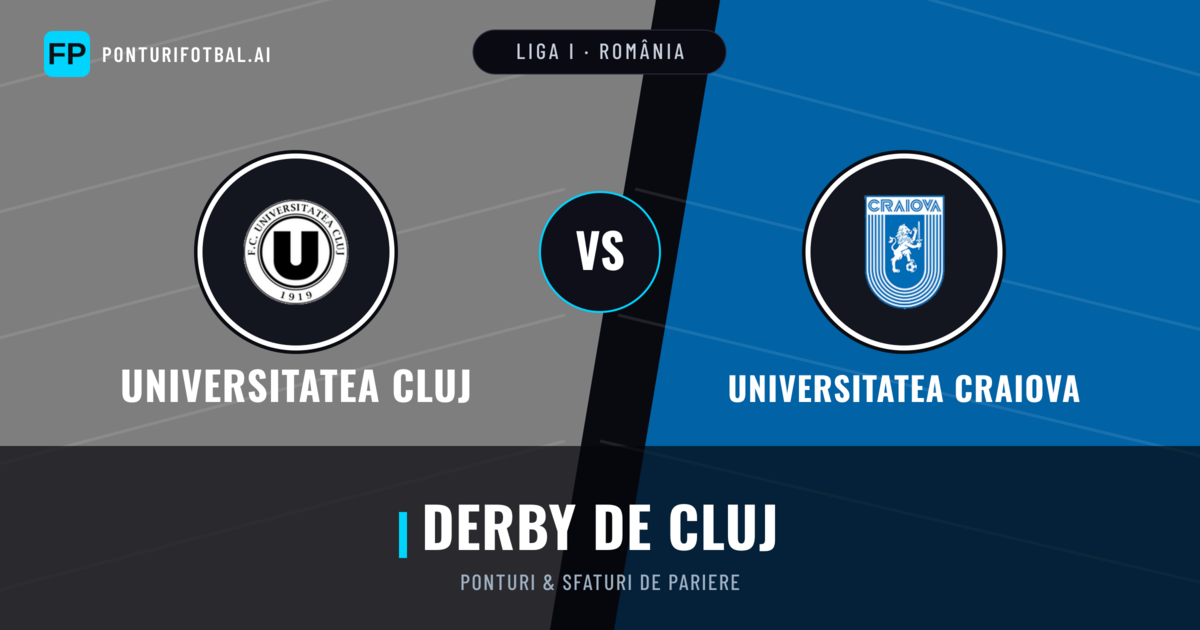 Universitatea Cluj vs Universitatea Craiova Ponturi și statistici