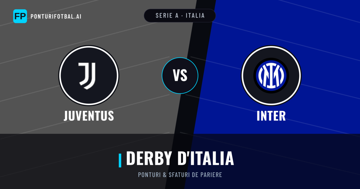 Juventus vs Inter Ponturi și statistici