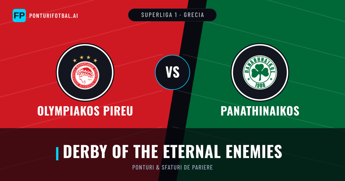 Olympiakos Pireu vs Panathinaikos Ponturi și statistici