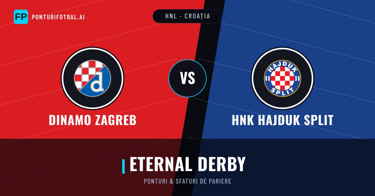 Dinamo Zagreb vs HNK Hajduk Split Ponturi și statistici