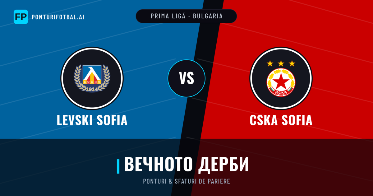Levski Sofia vs CSKA Sofia Ponturi și statistici