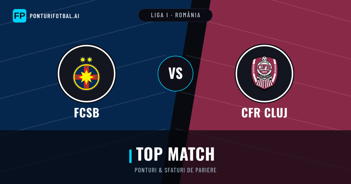 FCSB vs CFR Cluj Ponturi și statistici