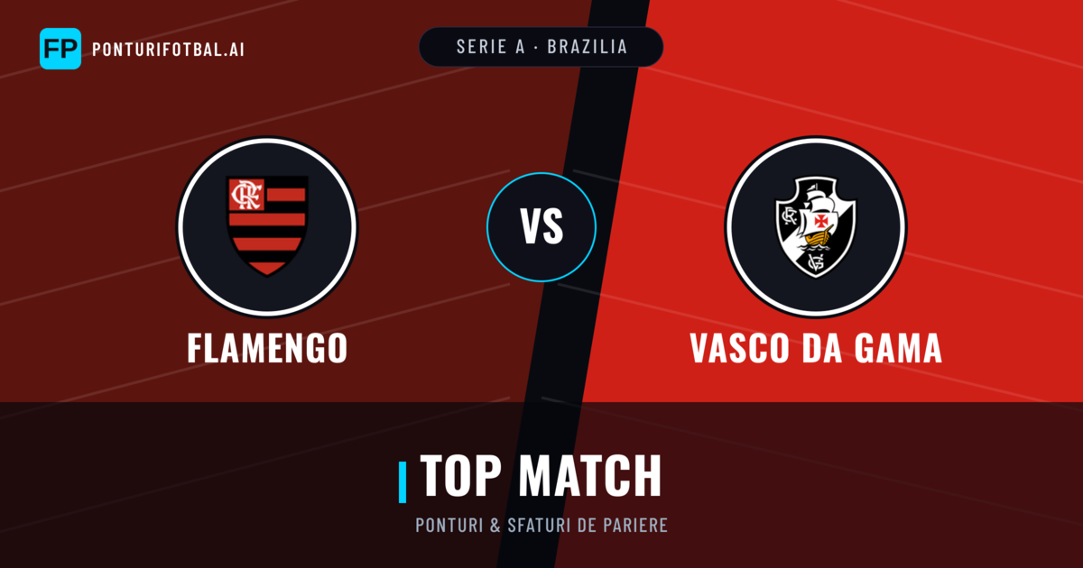 Flamengo vs Vasco da Gama Ponturi și statistici