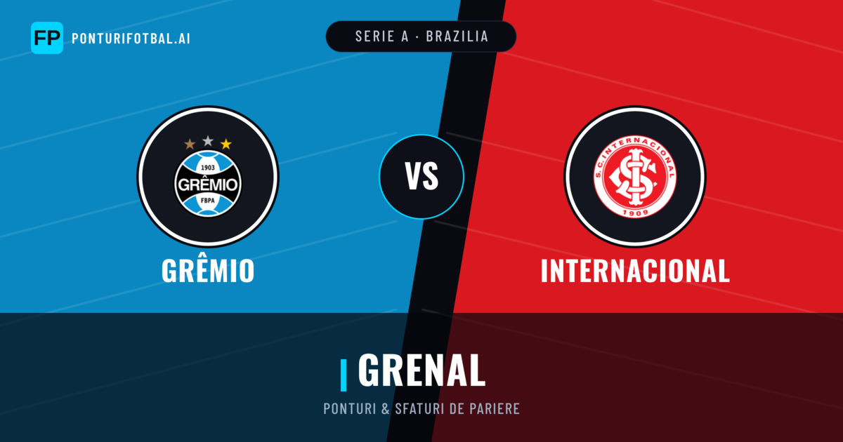 Grêmio vs Internacional Ponturi și statistici