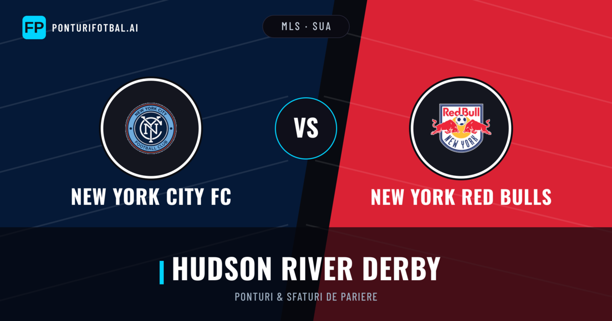 New York City FC vs New York Red Bulls Ponturi și statistici