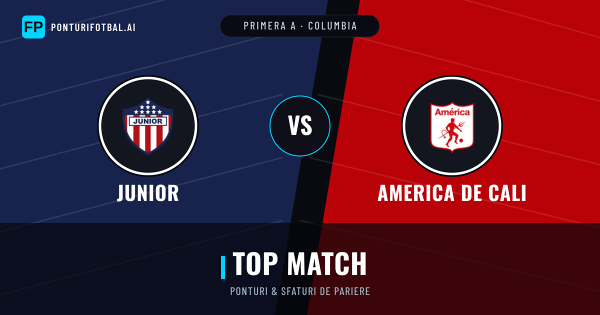 Junior vs America de Cali Ponturi și statistici