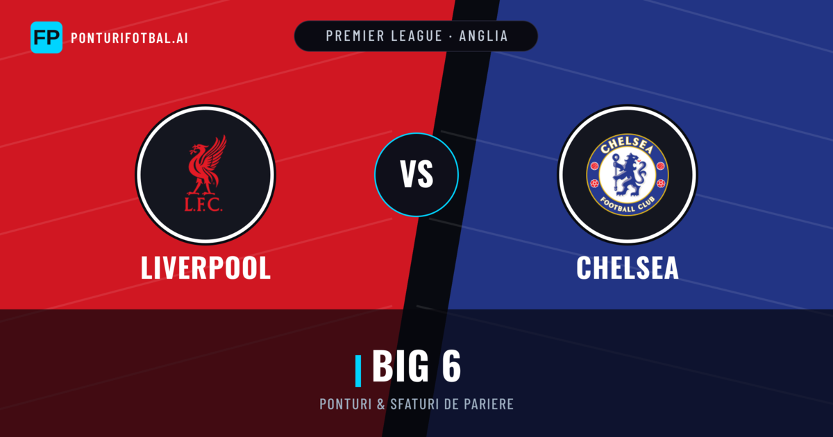 Liverpool vs Chelsea Ponturi și statistici
