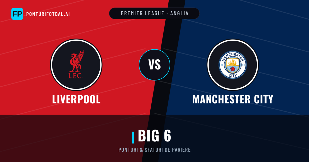 Liverpool vs Manchester City Ponturi și statistici