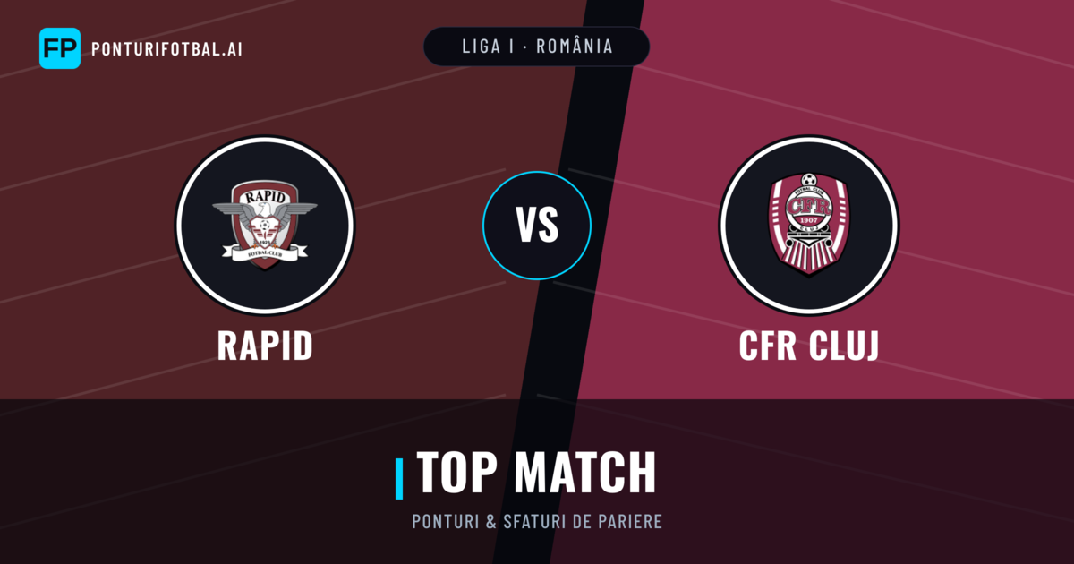 Rapid vs CFR Cluj Ponturi și statistici