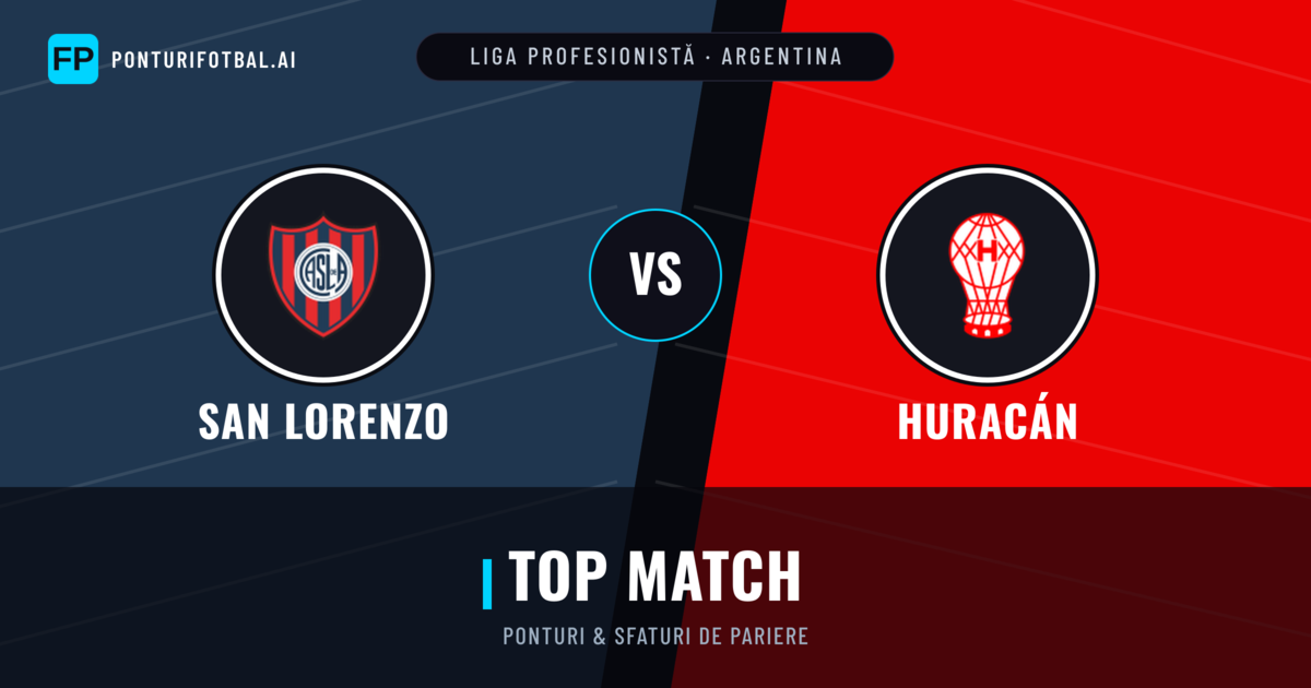 San Lorenzo vs Huracán Ponturi și statistici