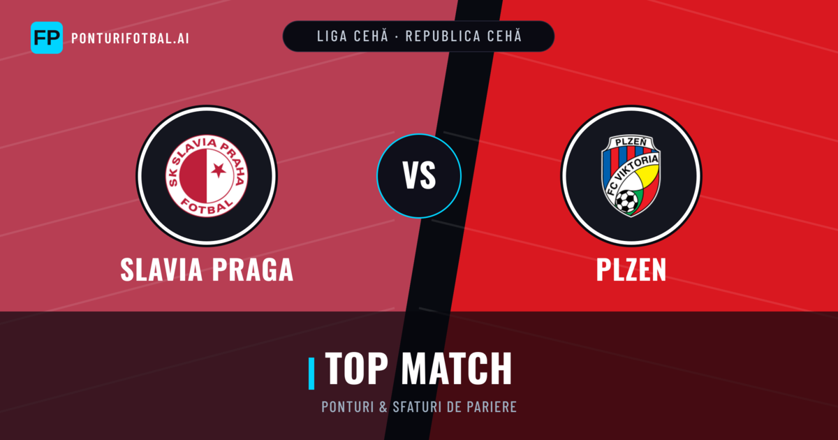 Slavia Praga vs Plzen Ponturi și statistici