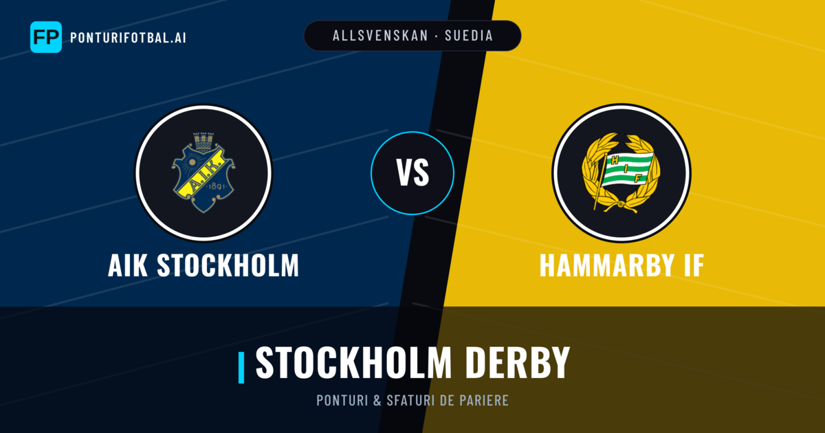 AIK Stockholm vs Hammarby IF Ponturi și statistici