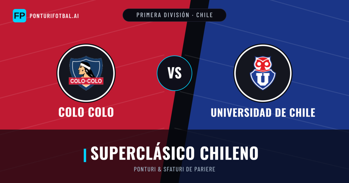 Colo Colo vs Universidad de Chile Ponturi și statistici