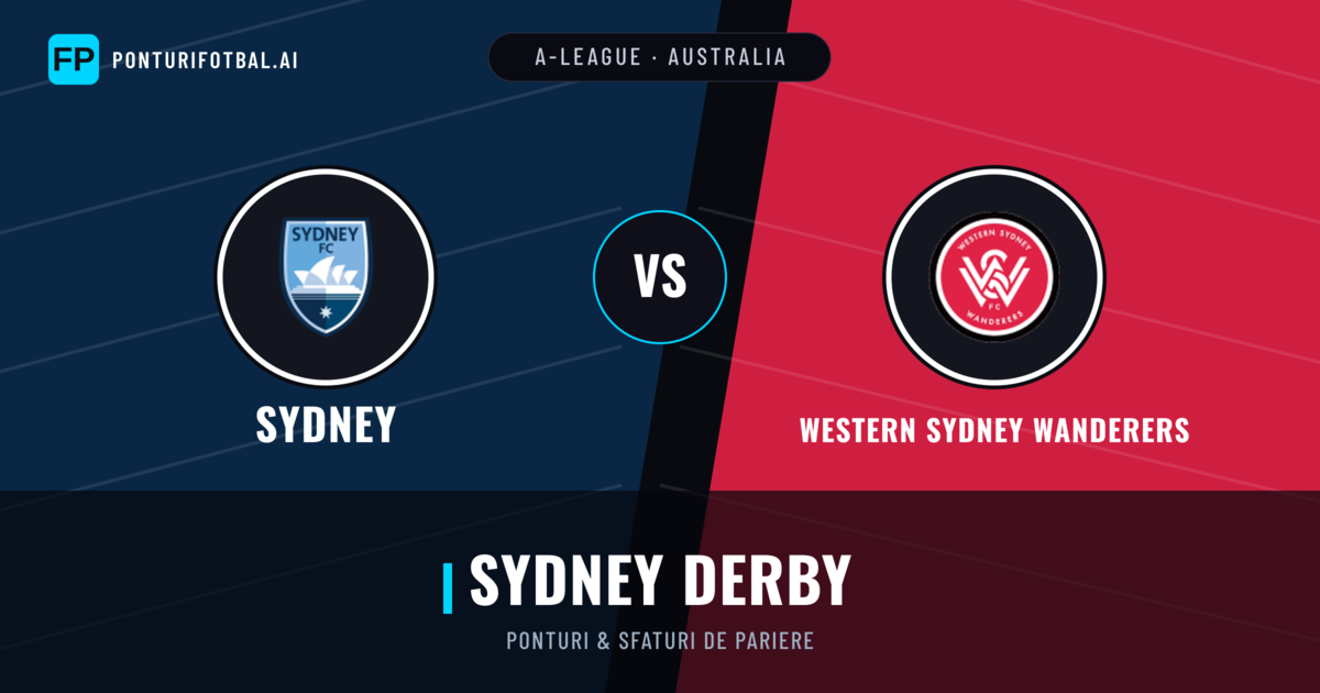 Sydney vs Western Sydney Wanderers Ponturi și statistici