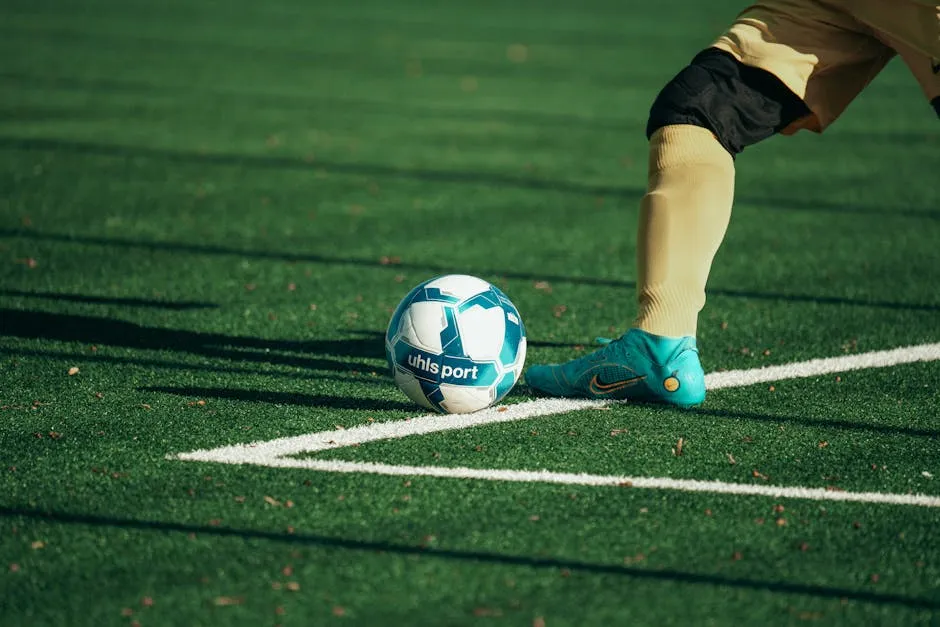 Imagine reprezentând pariul pe total cornere în ghidul de pariuri, evidențiind importanța înțelegerii numărului de corner-uri într-un meci de fotbal.