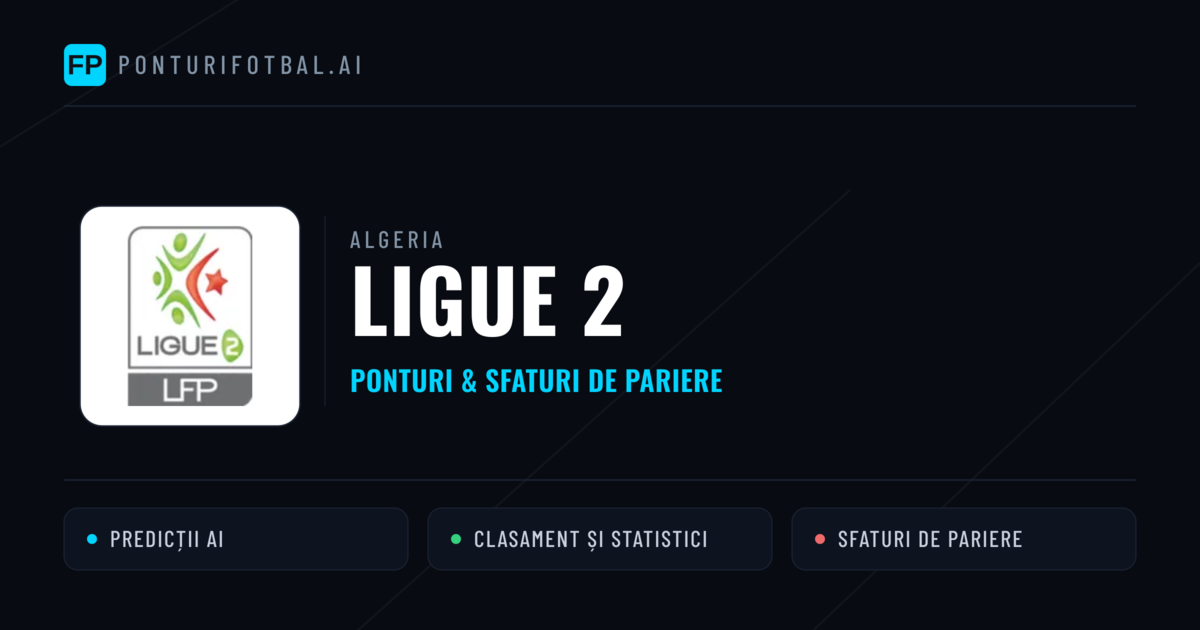 Ponturi și sfaturi de pariuri Algeria Ligue 2