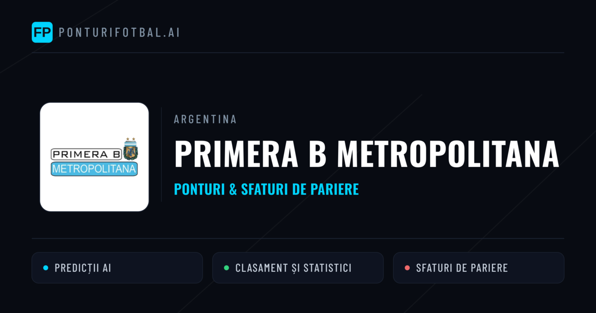 Ponturi și sfaturi de pariuri Argentina Primera B Metropolitana
