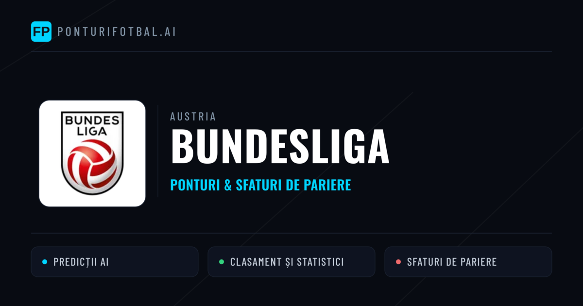 Ponturi și sfaturi de pariuri Austria Bundesliga