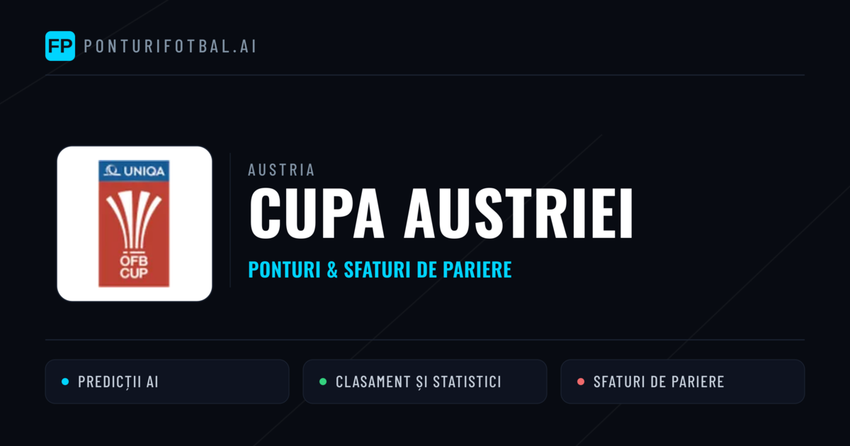 Ponturi și sfaturi de pariuri Austria Cupa Austriei