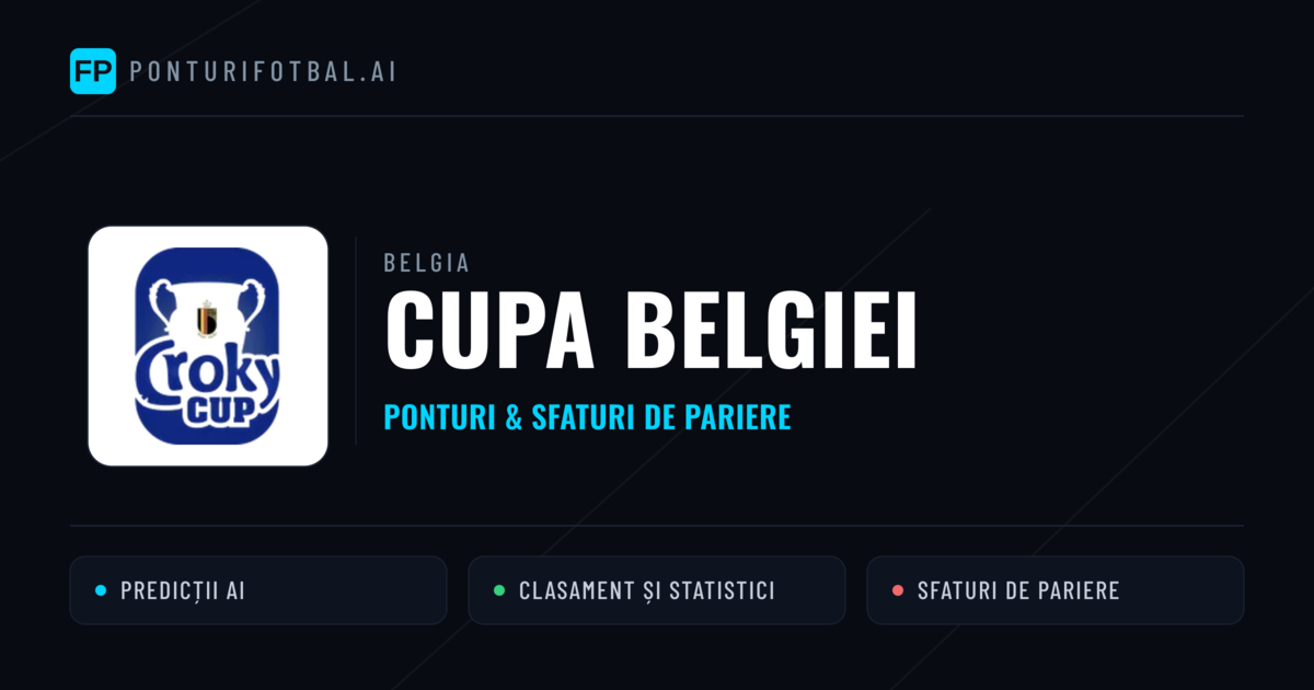 Ponturi și sfaturi de pariuri Belgia Cupa Belgiei