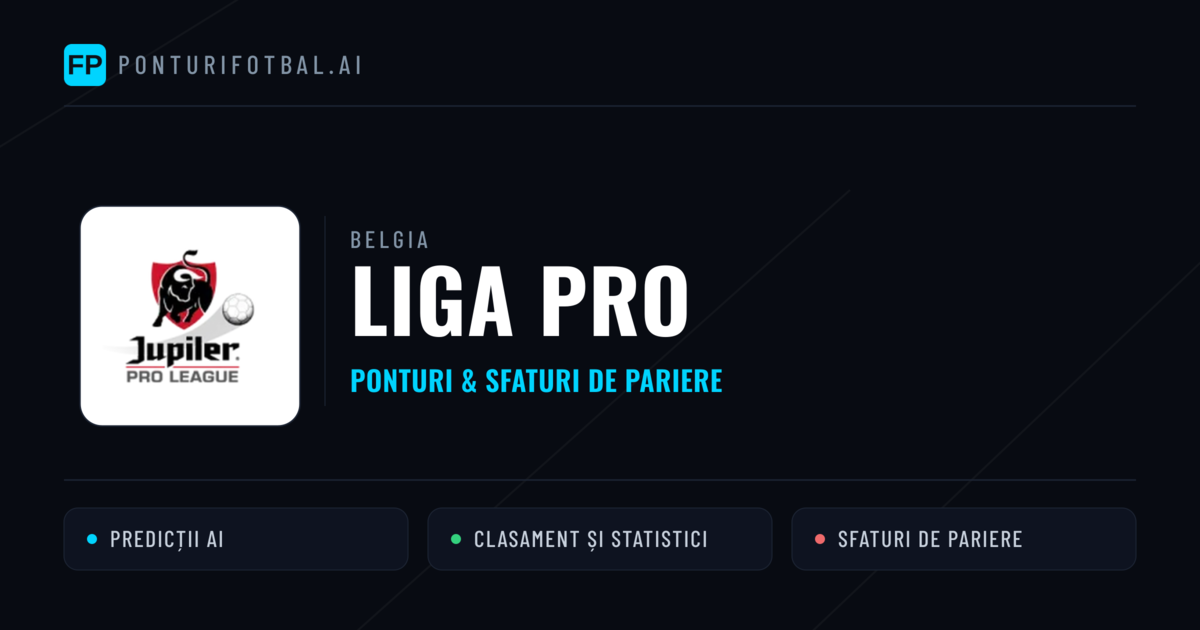 Ponturi și sfaturi de pariuri Belgia Liga Pro