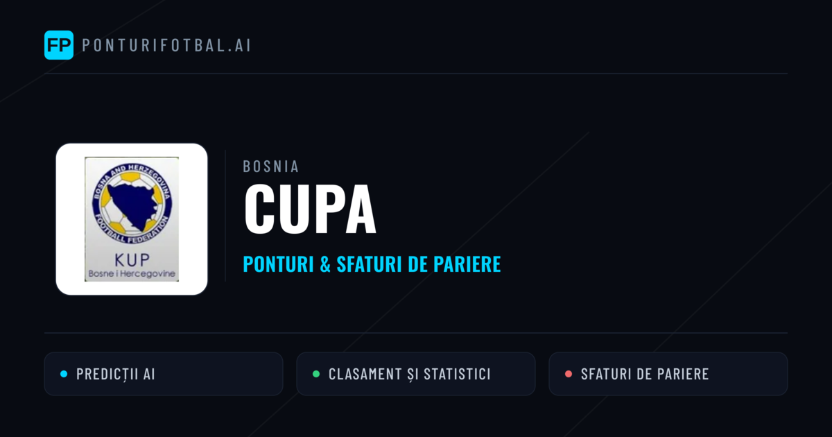 Ponturi și sfaturi de pariuri Bosnia Cupa