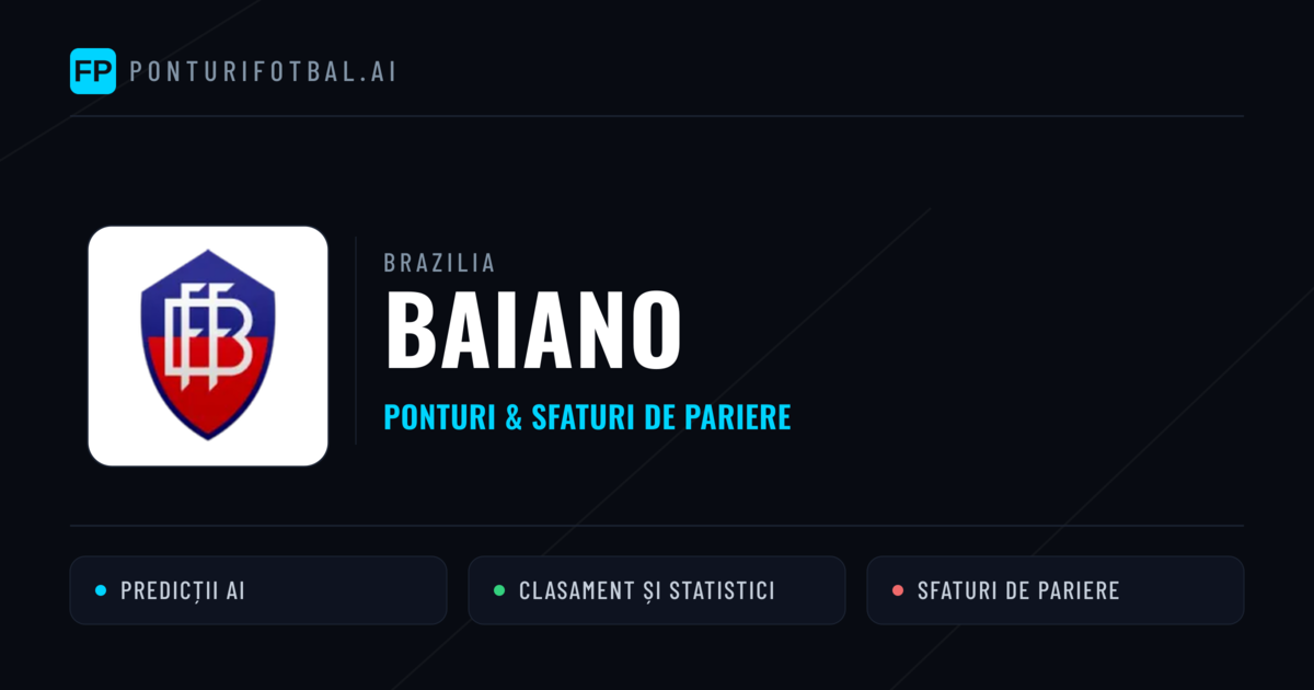 Ponturi și sfaturi de pariuri Brazilia Baiano