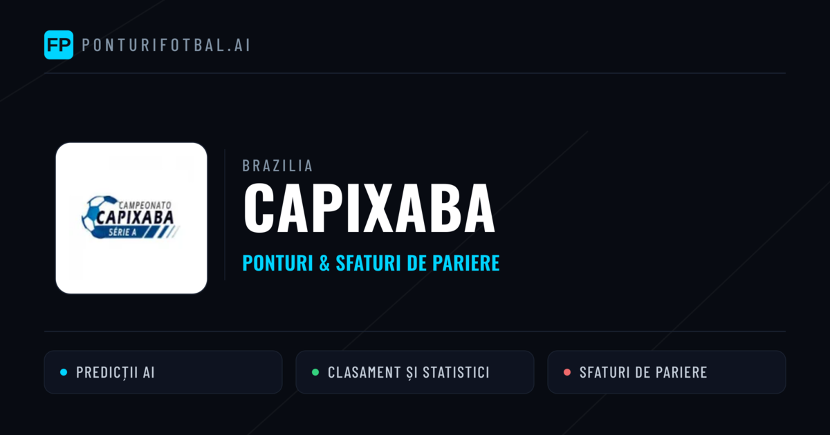 Ponturi și sfaturi de pariuri Brazilia Capixaba