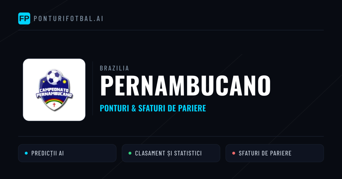 Ponturi și sfaturi de pariuri Brazilia Pernambucano