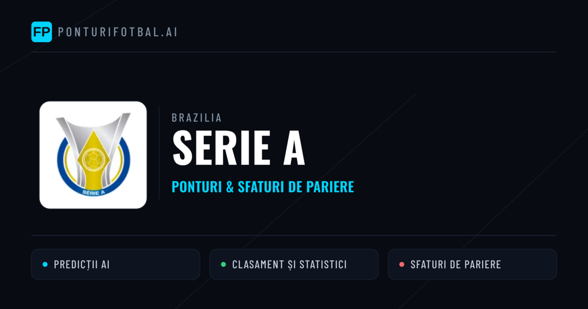 Ponturi și sfaturi de pariuri Brazilia Serie A