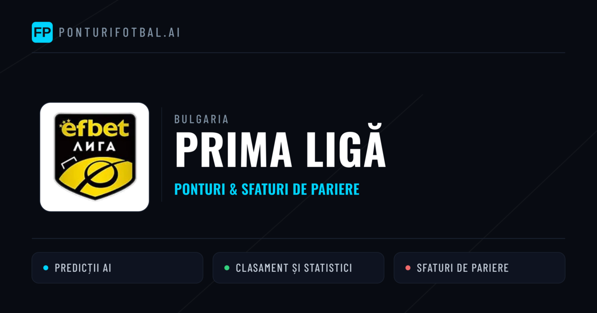 Ponturi și sfaturi de pariuri Bulgaria Prima Ligă