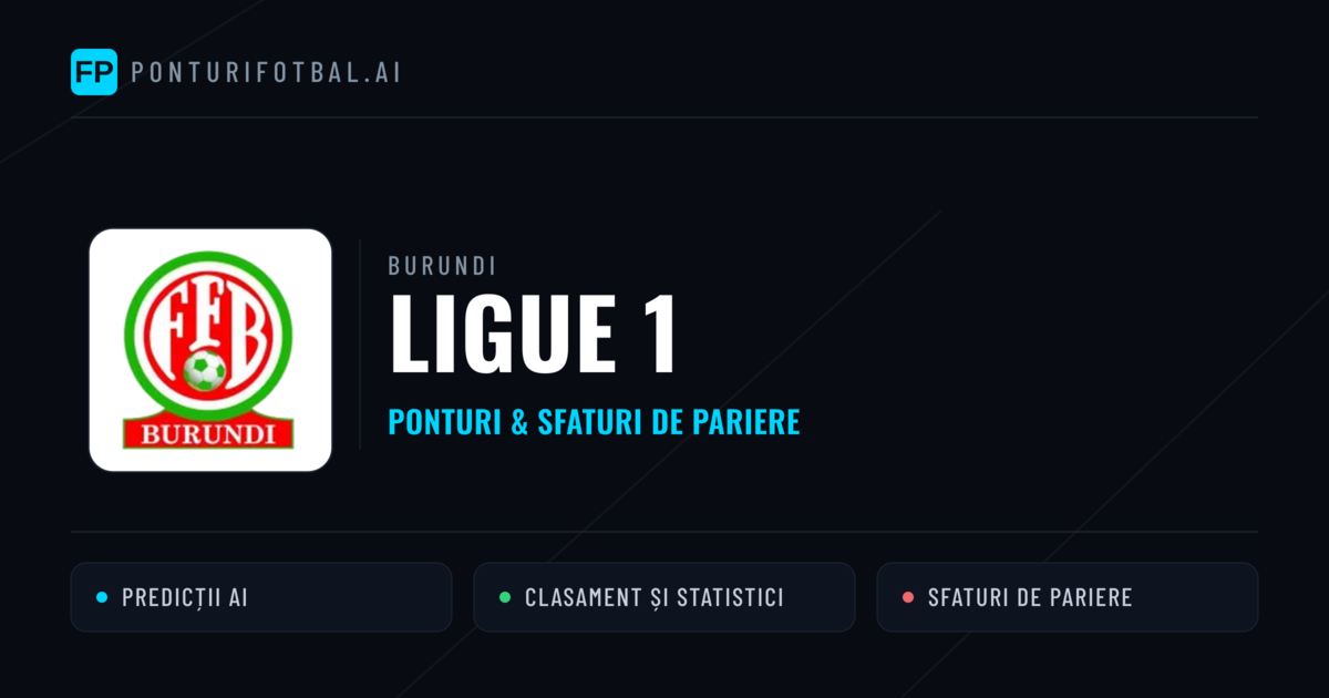 Ponturi și sfaturi de pariuri Burundi Ligue 1