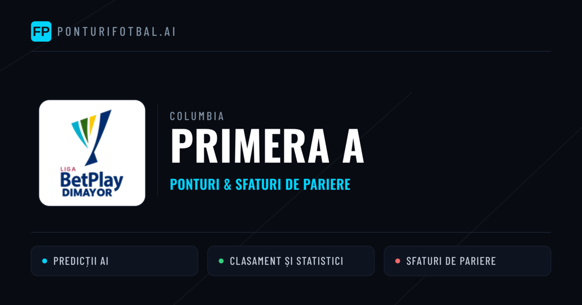 Ponturi și sfaturi de pariuri Columbia Primera A
