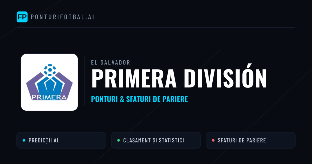 Ponturi și sfaturi de pariuri El Salvador Primera División
