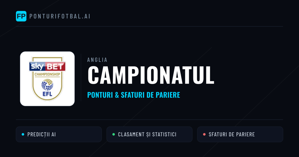 Ponturi și sfaturi de pariuri Anglia Campionatul