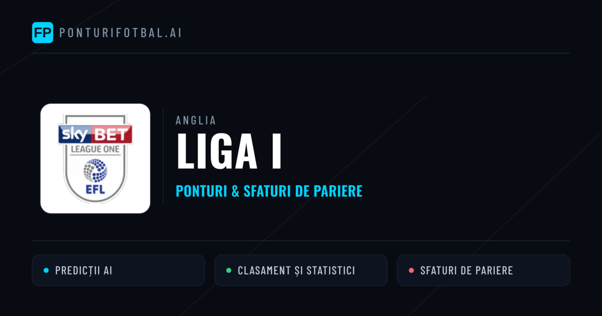 Ponturi și sfaturi de pariuri Anglia Liga I