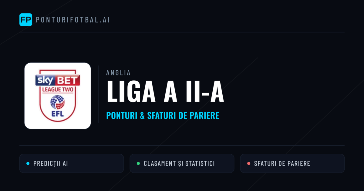 Ponturi și sfaturi de pariuri Anglia Liga a II-a