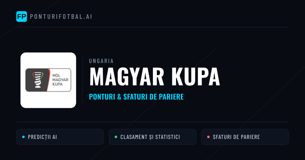 Ponturi și sfaturi de pariuri Ungaria Magyar Kupa
