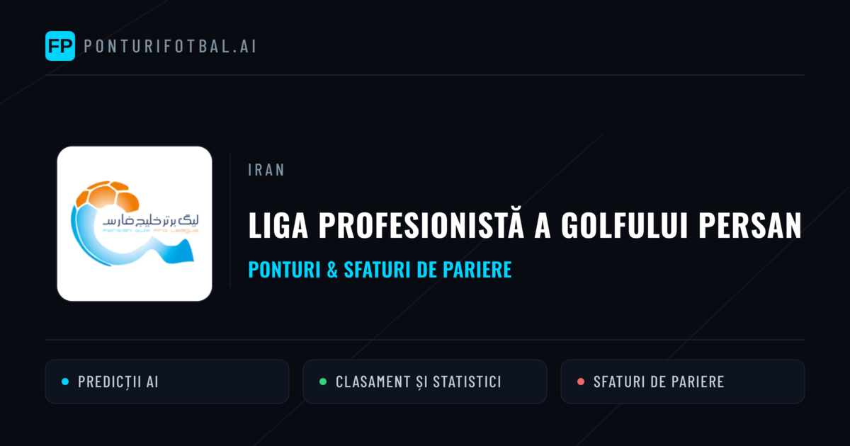 Ponturi și sfaturi de pariuri Iran Liga Profesionistă a Golfului Persan