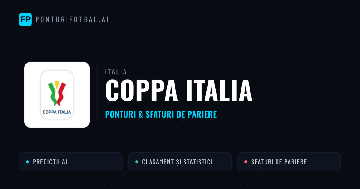 Ponturi și sfaturi de pariuri Italia Coppa Italia